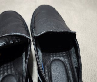 Zapatos de Cuero Negro Talla 42