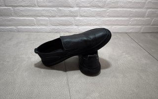 Zapatos de Cuero Negro Talla 42