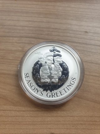 1 Onza de Plata Los Simpson Navidad