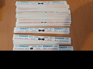 Lote +90 Tiras Doble Esterilización Sterigut Steam