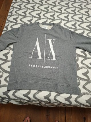 Sudadera Armani Exchange AX Gris