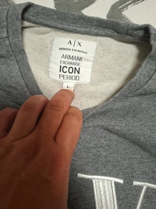 Sudadera Armani Exchange AX Gris