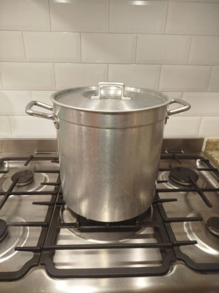 Olla alta aluminio 15L