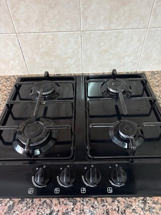 Campana, placa gas y horno Cata negros