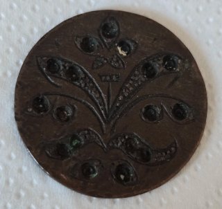 5 cét. 1870 Gobierno Provisional, Contramarca flor