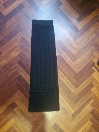 Falda de punto negra Mango