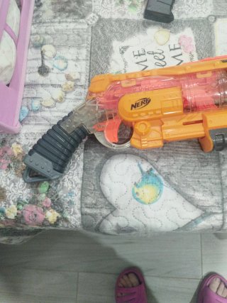 Pistola Nerf Vagabond Naranja.