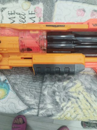 Pistola Nerf Vagabond Naranja.