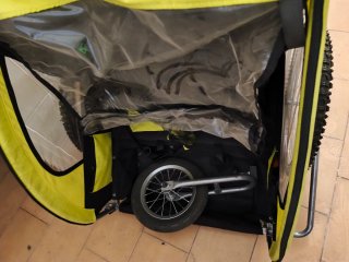 Carro remolque para bicicleta de niños