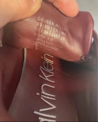 Zapatillas Calvin Klein Rojas Talla 38