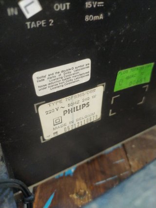Stereo Philips FS 365 Nero