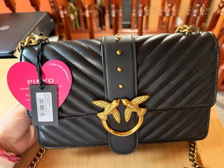Bolso Pinko Love Icon Negro