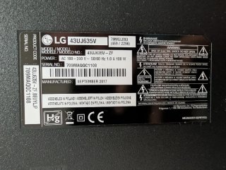 TV LG 43 4K UHD Smart TV 43UJ635V