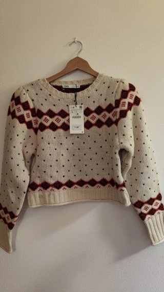 Jersey Zara Beige Talla L