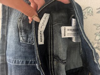 Falda vaquera Bershka azul