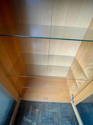 Vetrina IKEA BONDE in faggio con cristallo