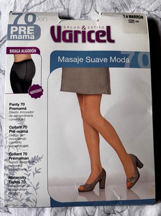 Medias Premamá Varicel Talla M Marrón