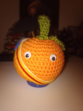 Muñeco Amigurumi Naranja Tejido a Crochet.
