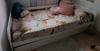 Cama nido blanca de madera de 90