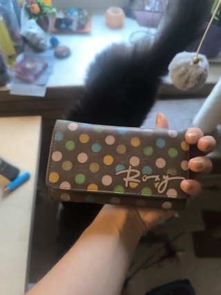 Cartera billetera de marca Roxy con estampado chic