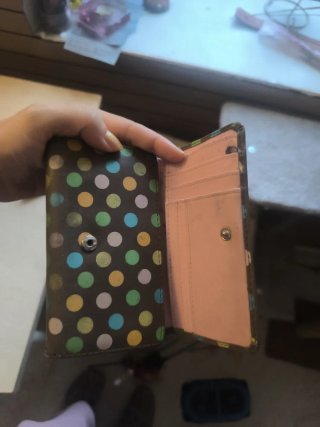 Cartera billetera de marca Roxy con estampado chic