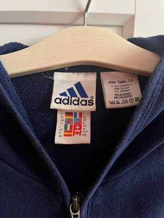 Chaqueta Adidas Azul con Capucha