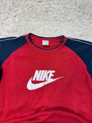 Talla M Sudadera Nike Vintage Roja y Azul