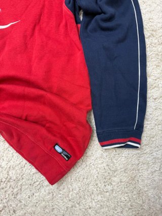Talla M Sudadera Nike Vintage Roja y Azul