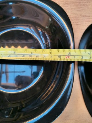 12 Platos Hondos ARC Negros