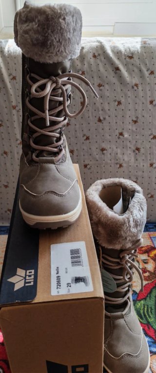 Botas de nieve LICO beige/gris talla 29