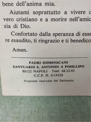 Santino Sant'Antonio di Padova Prega Per Noi