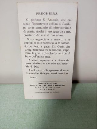 Santino Sant'Antonio di Padova Prega Per Noi