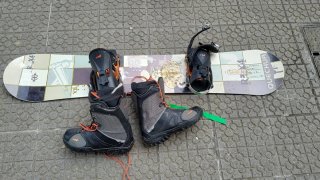Botas Snowboard Talla 46 y Tabla
