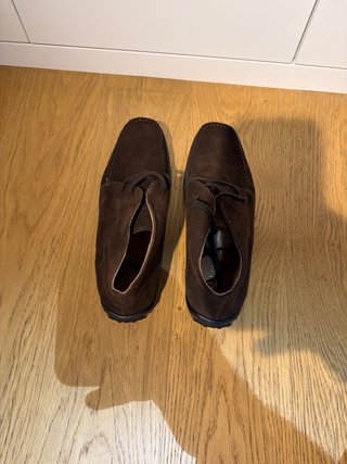 Botines de Ante Marrón con Cordones