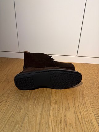 Botines de Ante Marrón con Cordones