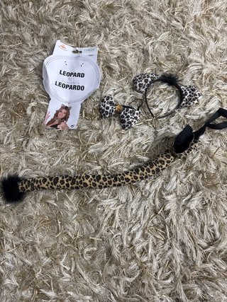 Set Leopardo Disfraz Orejas y Cola