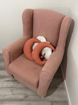 Sillón Mecedora de Lactancia Rosa