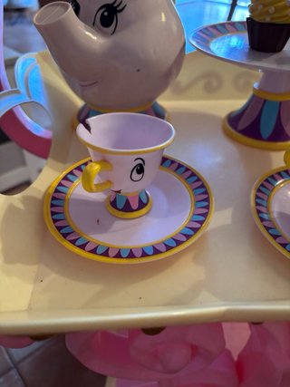 Carrito de té La Bella y la Bestia