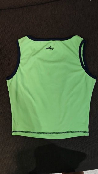 Top sportivo Boomerang donna verde taglia S/M