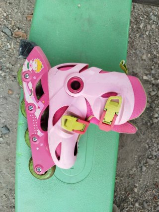Pattini a rotelle rosa taglia 28-30