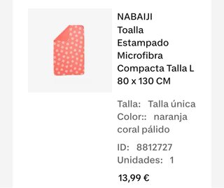 Poncho y Toalla Nabaiji para Niña