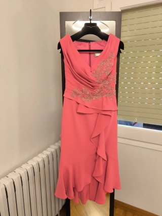 Vestido Hannibal Laguna Fiesta Rosa. ATICA