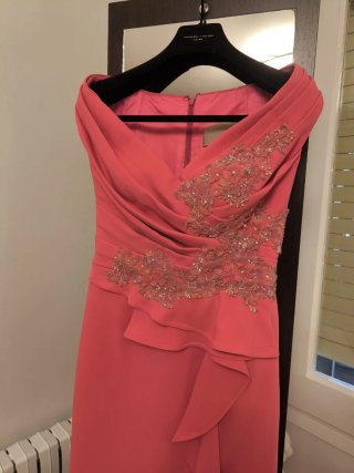 Vestido Hannibal Laguna Fiesta Rosa. ATICA