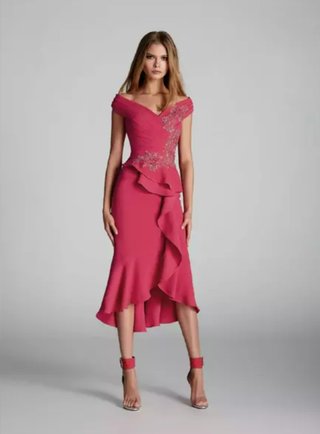 Vestido Hannibal Laguna Fiesta Rosa. ATICA