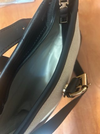 Mini bolso de fiesta negro y beige