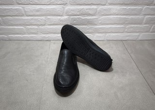 Zapatos de Cuero Negro Talla 43
