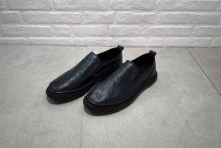 Zapatos de Cuero Negro Talla 43