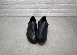 Zapatos de Cuero Negro Talla 43