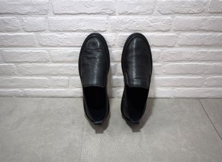 Zapatos de Cuero Negro Talla 43