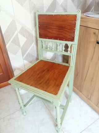 Silla Rústica Vintage de Madera